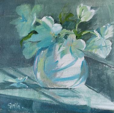 Original Impressionism Floral Paintings by Sheila Romard