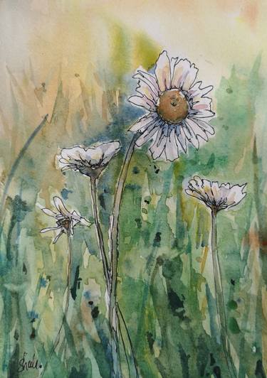 Original Floral Paintings by Sheila Romard
