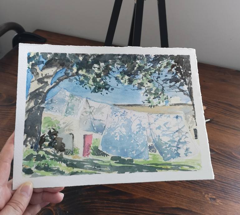 Original Home Painting by Sheila Romard