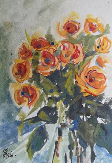 Original Impressionism Floral Paintings by Sheila Romard