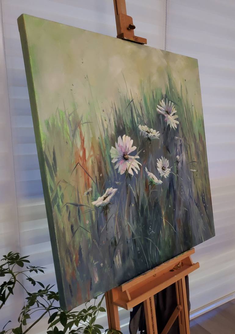 Original Fine Art Floral Painting by Sheila Romard