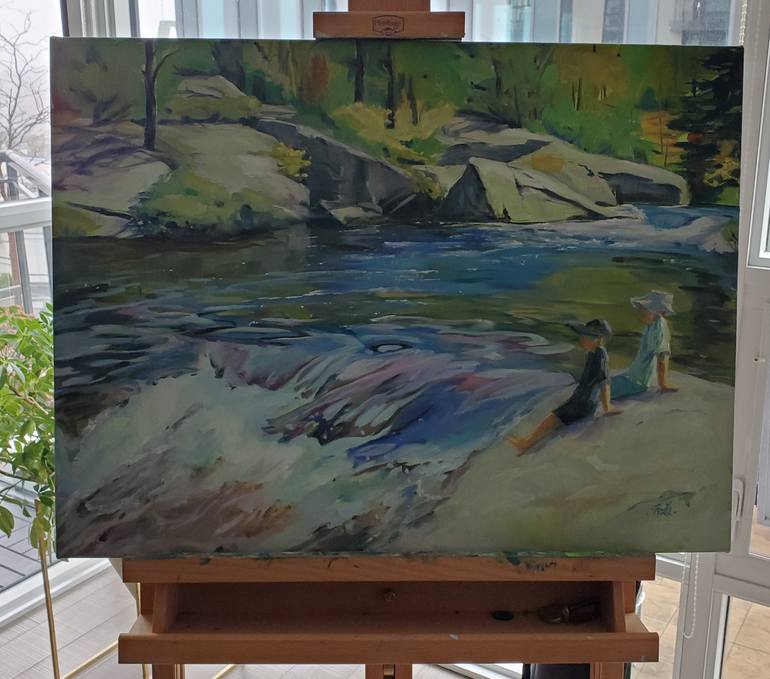 Original Contemporary Landscape Painting by Sheila Romard
