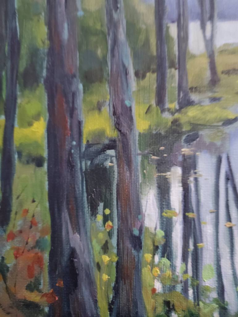 Original Impressionism Landscape Painting by Sheila Romard