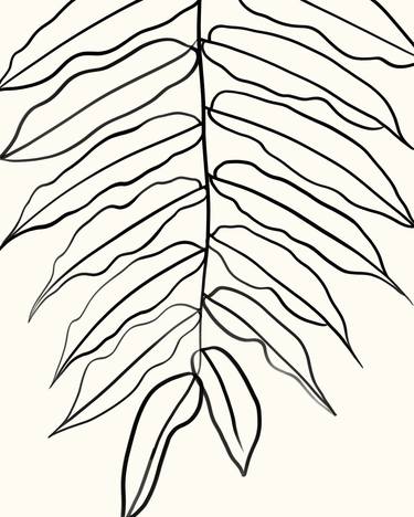 Long leaves minimal line art thumb
