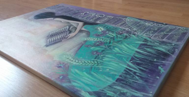 Original Art Deco Fantasy Painting by Teo Soos