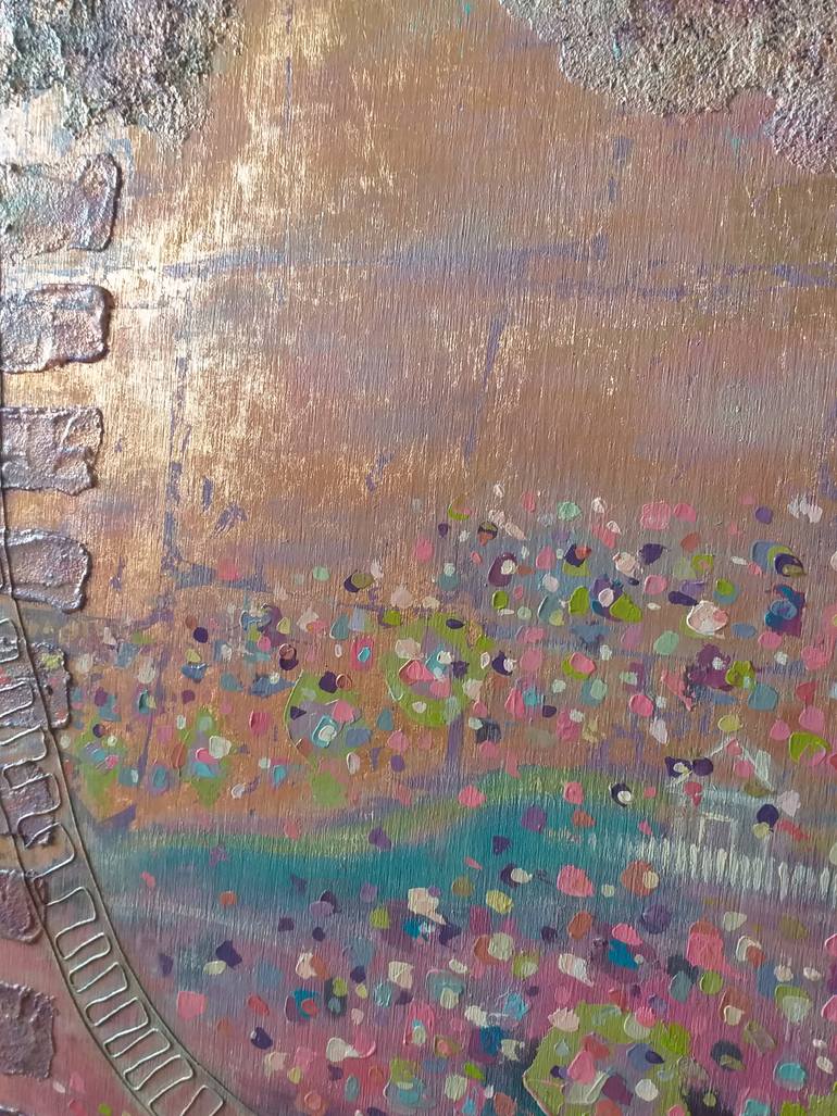 Original Abstract Landscape Painting by Teo Soos