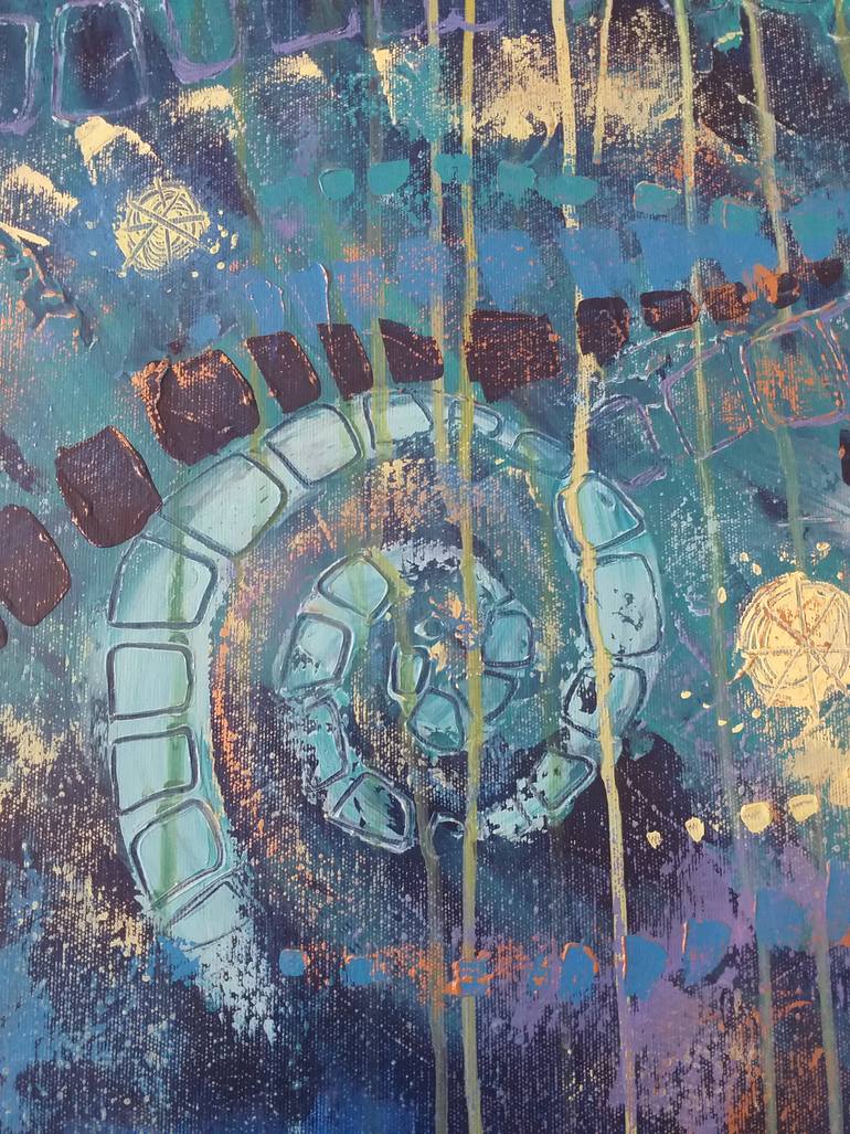 Original Conceptual Abstract Painting by Teo Soos