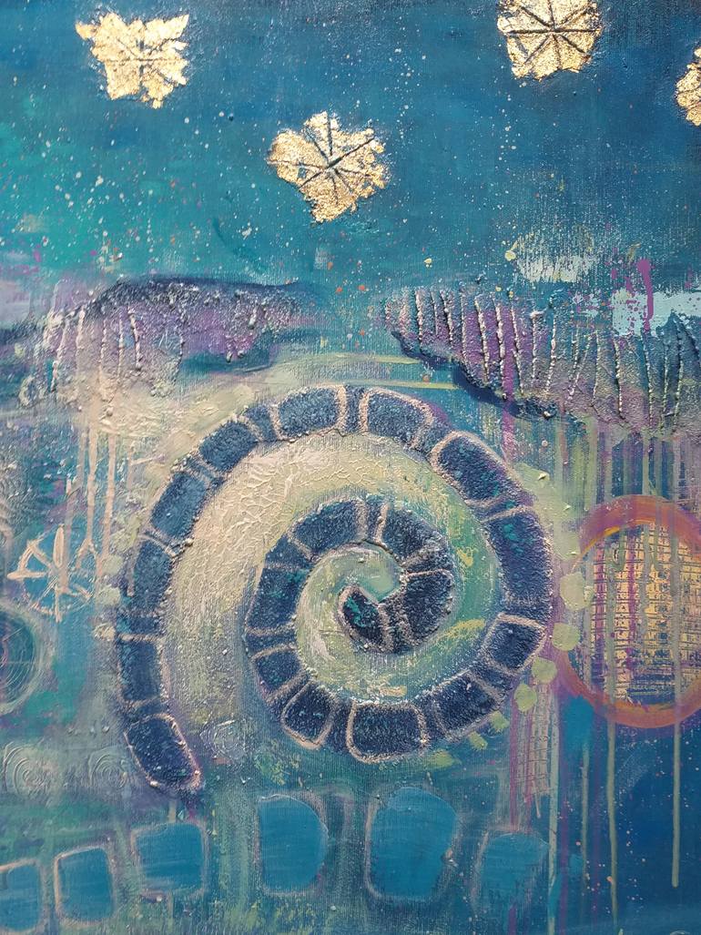 Original Conceptual Abstract Painting by Teo Soos
