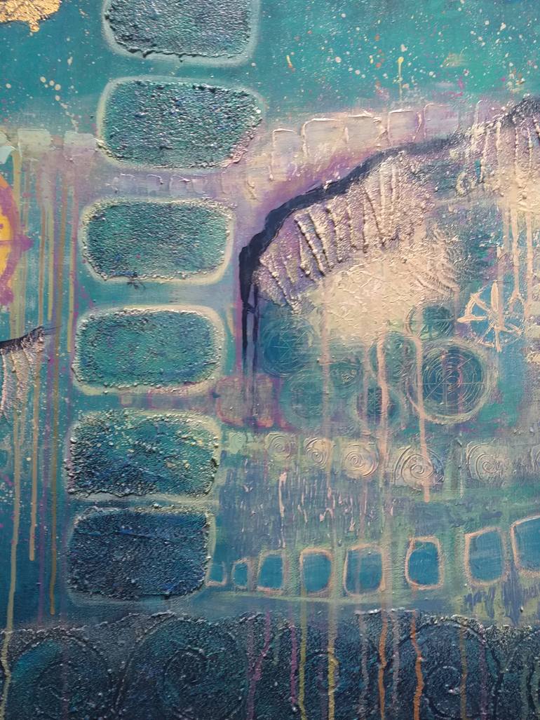 Original Conceptual Abstract Painting by Teo Soos