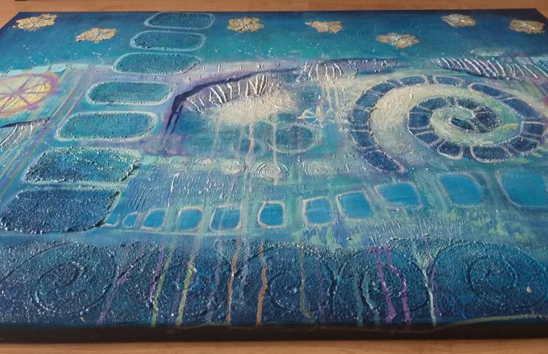 Original Conceptual Abstract Painting by Teo Soos