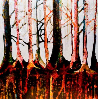 Original Abstract Tree Paintings by Caia Matheson