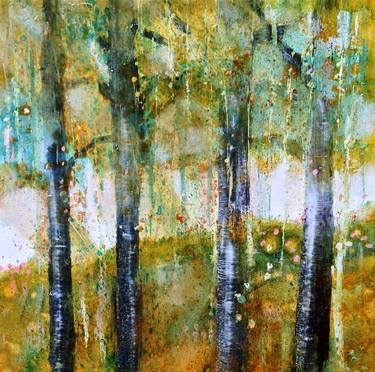 Print of Abstract Tree Paintings by Caia Matheson
