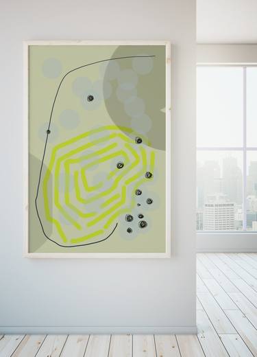 Original Minimalism Abstract Printmaking by Edyta Jarkiewicz