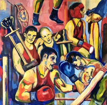 Print of Abstract Expressionism Sport Paintings by Irena Prochazkova