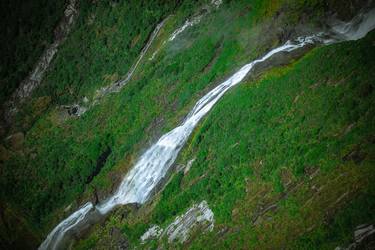 Mountain Waterfall, Fiordland National Park, New Zealand - Limited Edition of 50 thumb