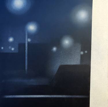 Original Surrealism Cities Painting by Heather Lewis