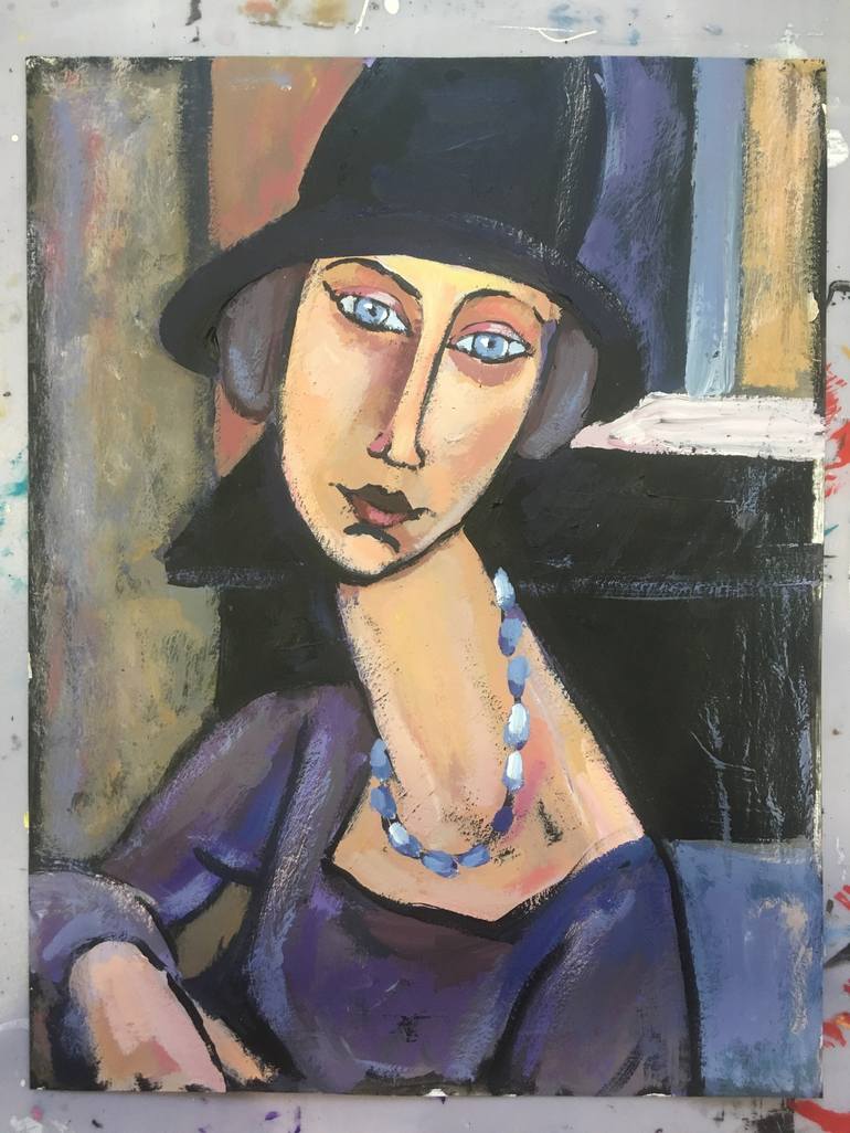 Modigliani Woman Painting By Zinaida Pozitivnaya Saatchi Art   7150710 HSC00001 7 