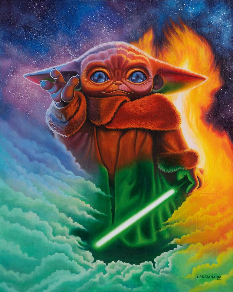 baby yoda - Art in Mind