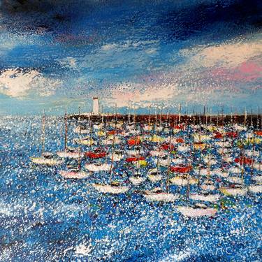 Original Impressionism Boat Paintings by Kirstin McCoy