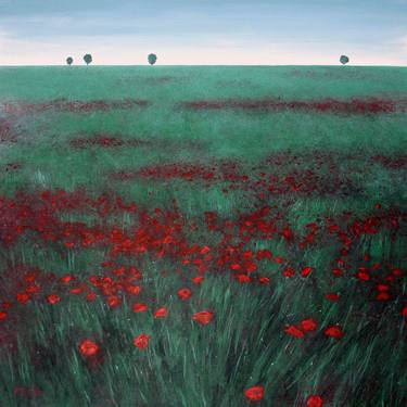 Red Poppy Field Paintings For Sale Saatchi Art