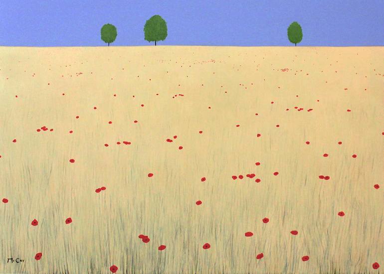 Field of Wheat and Poppies*****