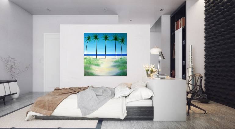 Original Impressionism Beach Painting by Kirstin McCoy