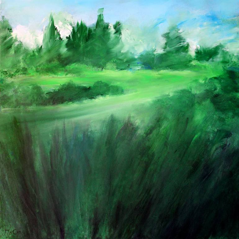 Original Landscape Painting by Kirstin Mccoy | Fine Art Art on Canvas | Woodland