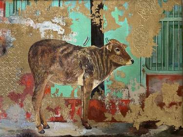 Print of Cows Paintings by PRIYANKA SINGH