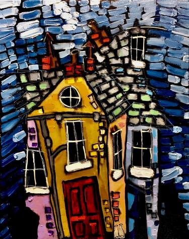 Original Expressionism Architecture Paintings by Tony Black