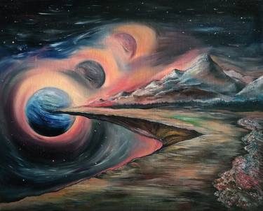 Original Outer Space Painting by Igor Mazaletskiy