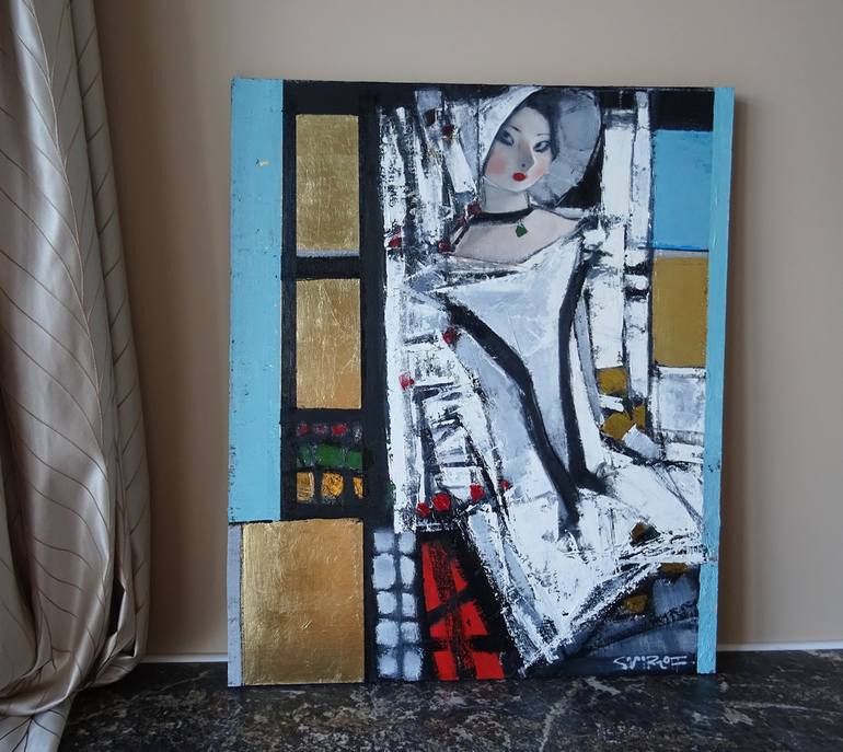 Original Art Deco Women Painting by Andrey Smirnoff