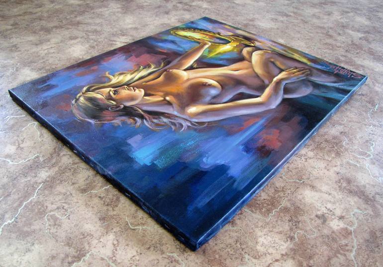 Original Classicism Nude Painting by Kostiantyn Shyptia
