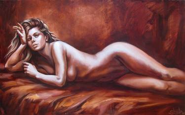 Original Figurative Nude Paintings by Kostiantyn Shyptia