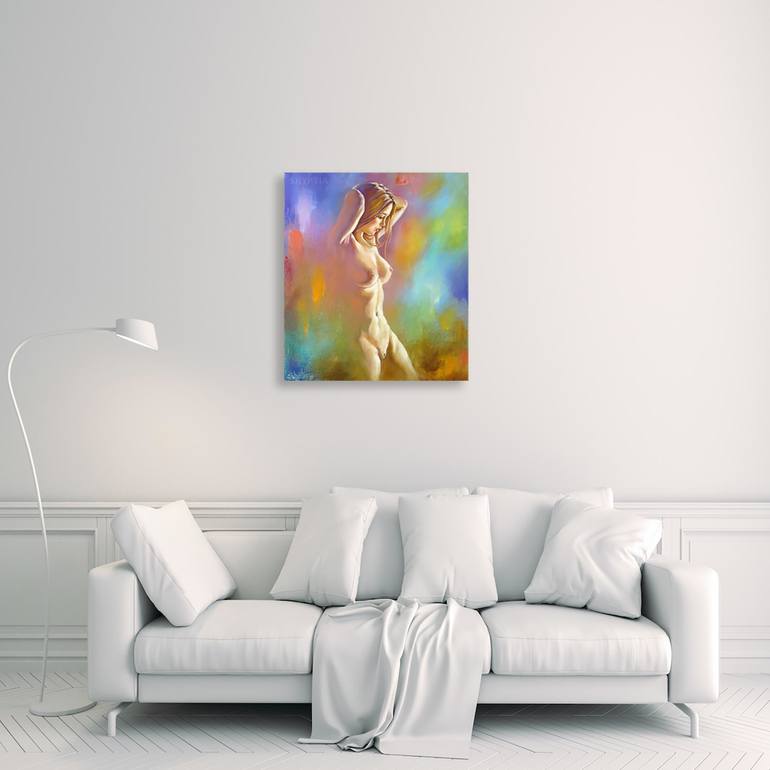 Original Figurative Erotic Painting by Kostiantyn Shyptia