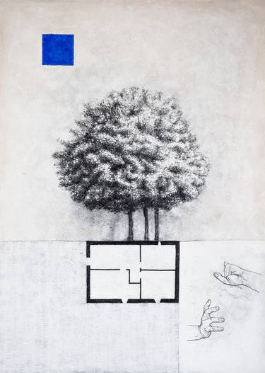 Original Minimalism Architecture Paintings by Alexandre Liberato