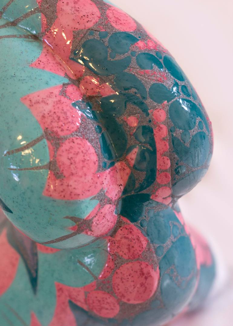 Original Art Deco Abstract Sculpture by Nora Pineda