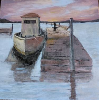 Original Impressionism Boat Paintings by Gunter Radinger