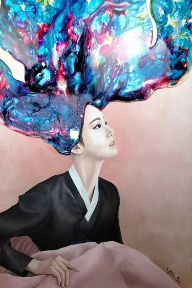 Original Conceptual Women Paintings by Hyunsook Byun