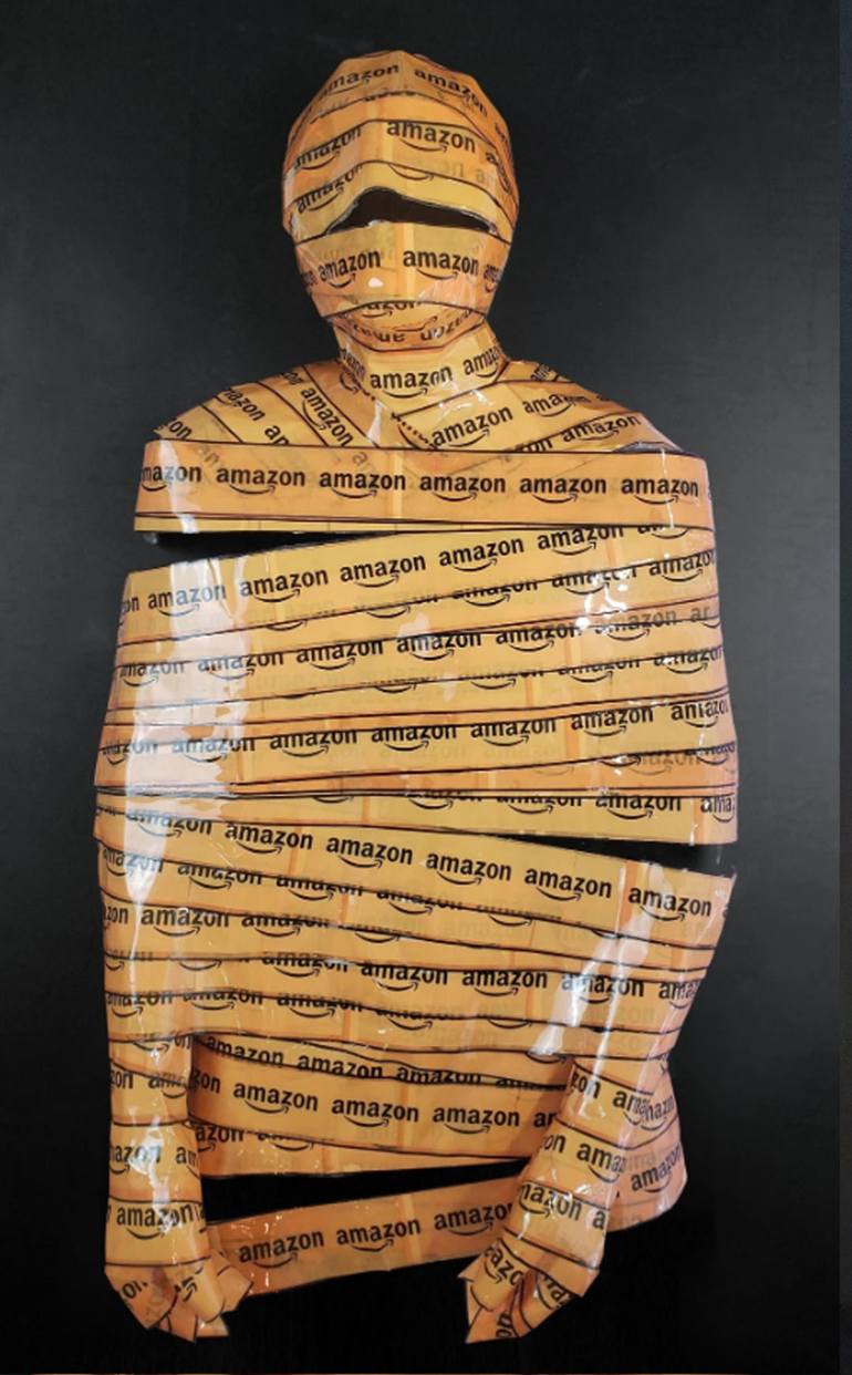 Original Modern Men Sculpture by Hyunsook Byun