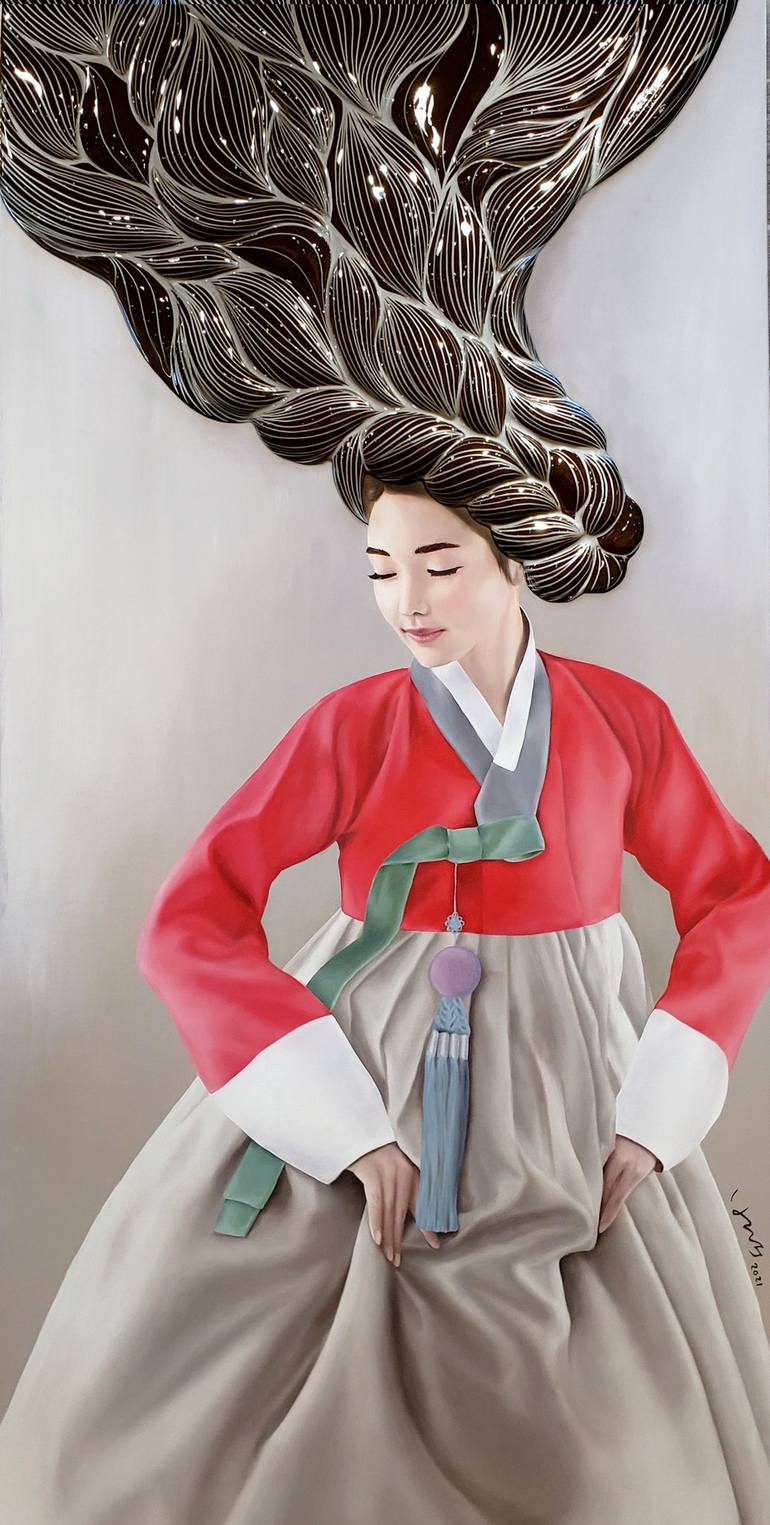 Original Women Painting by Hyunsook Byun