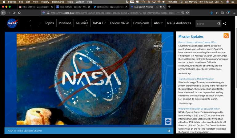 Original Realism Outer Space Painting by Pascal Lee