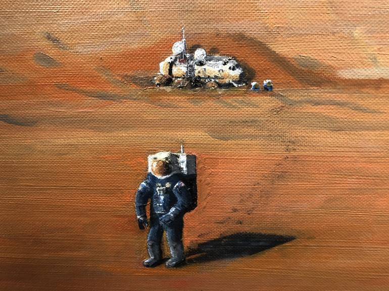 Original Realism Outer Space Painting by Pascal Lee