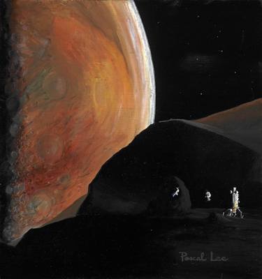 Original Outer Space Paintings by Pascal Lee