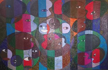 Original Abstract Paintings by Salisu Omonu