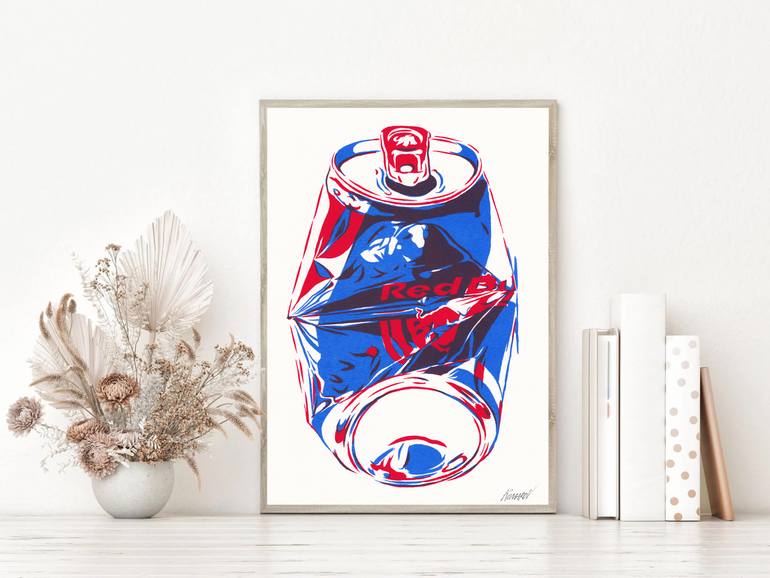 Original Conceptual Food & Drink Painting by Vitali Komarov