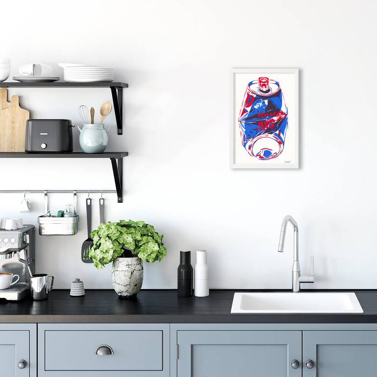 Original Conceptual Food & Drink Painting by Vitali Komarov