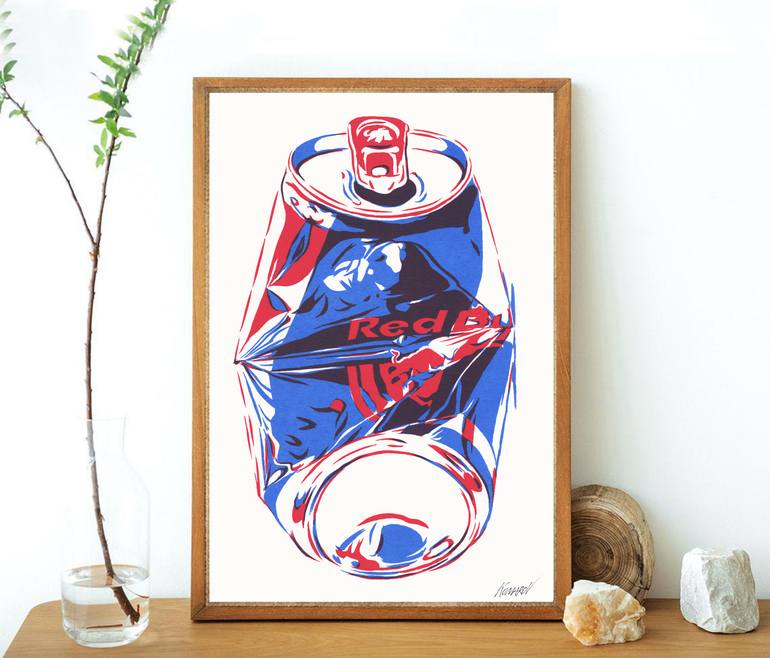 Original Conceptual Food & Drink Painting by Vitali Komarov