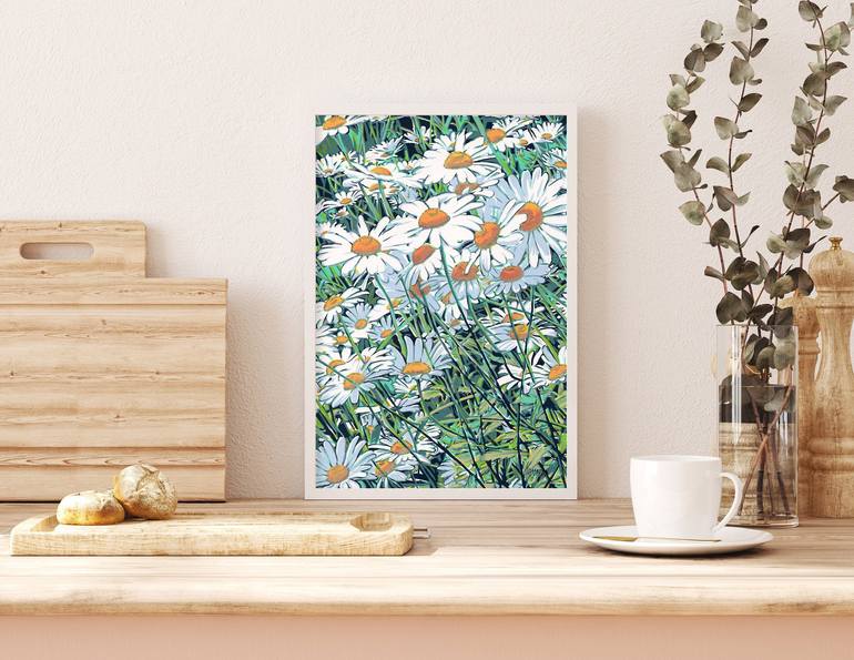 Original Impressionism Floral Painting by Vitali Komarov