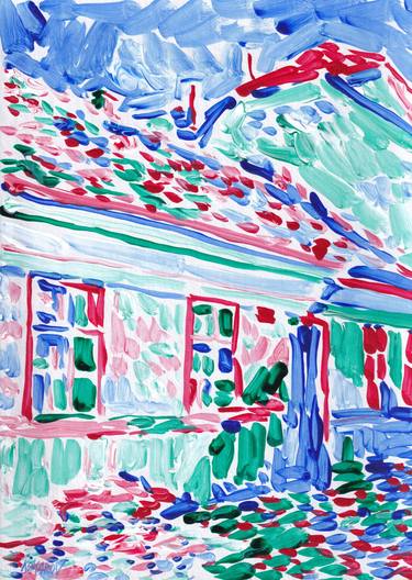 House painting colorful expressionism architecture cityscape thumb