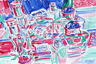 Perfume bottle painting fashion expressionism pop art thumb